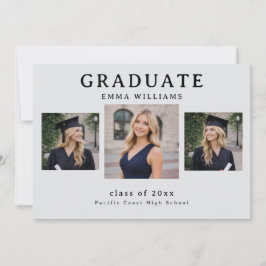 Modern Graduate Announcement Kaart