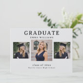 Modern Graduate Announcement Kaart (Staand voorkant)