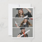Modern Graduate Photo Collage Graduation Bedankkaart (Voorkant)