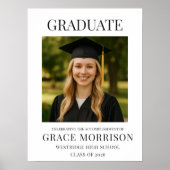 Modern Graduate Photo Graduation  Poster (Voorkant)