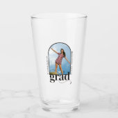  Modern Graduation Arch Photo Black Typography  Glas (Voorkant)