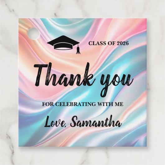 Modern  Graduation  Bedankjes Labels (Voorkant)