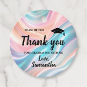 Modern  Graduation  Bedankjes Labels (Voorkant)