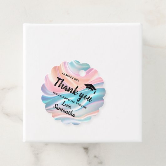 Modern  Graduation  Bedankjes Labels (In situ)