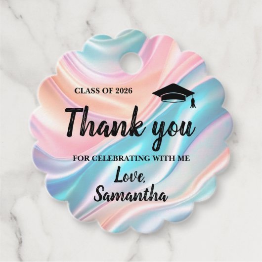 Modern  Graduation  Bedankjes Labels (Voorkant)