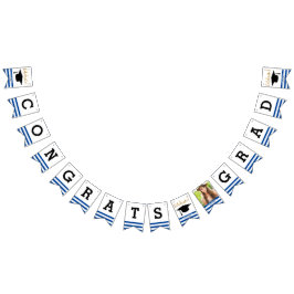 Modern Graduation Bunting Class of 20XX Foto Vlaggetjes