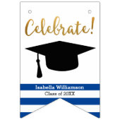 Modern Graduation Bunting Class of 20XX Foto Vlaggetjes (Eerste vlag)