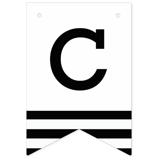 Modern Graduation Bunting Class of 20XX Grad Photo Vlaggetjes (Tweede vlag)