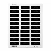 Modern Graduation Cap Line Art retouradres Etiket (Full Sheet)