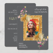 Modern Graduation Celebration  Kaart (Voorkant / Achterkant)