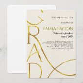 Modern Graduation Celebration  Kaart (Voorkant / Achterkant)