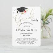 Modern Graduation Celebration  Kaart (Staand voorkant)