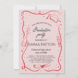 Modern Graduation Celebration  Kaart