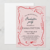 Modern Graduation Celebration  Kaart (Voorkant / Achterkant)