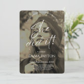 Modern Graduation Celebration  Kaart (Staand voorkant)