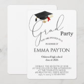 Modern Graduation Celebration  Kaart (Voorkant / Achterkant)