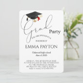 Modern Graduation Celebration  Kaart (Staand voorkant)