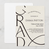 Modern Graduation Celebration  Kaart (Voorkant / Achterkant)