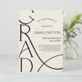 Modern Graduation Celebration  Kaart (Staand voorkant)