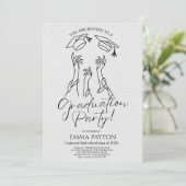 Modern Graduation Celebration  Kaart (Staand voorkant)