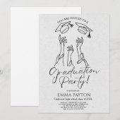 Modern Graduation Celebration  Kaart (Voorkant / Achterkant)