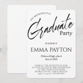 Modern Graduation Celebration  Kaart (Voorkant / Achterkant)