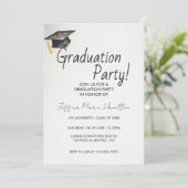 Modern Graduation Invitation Template Kaart (Staand voorkant)