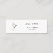 Modern Graduation line art graduate Name Card Mini Visitekaartje (Voorkant)
