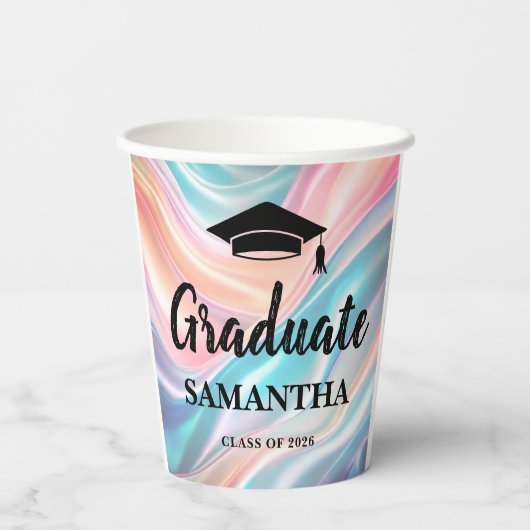 Modern  Graduation  Papieren Bekers (Achterkant)
