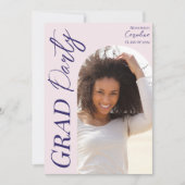 Modern Graduation Party 2025 Script Arch Foto Kaart (Voorkant)