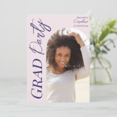 Modern Graduation Party 2025 Script Arch Foto Kaart (Staand voorkant)
