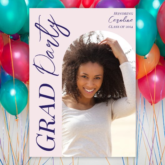Modern Graduation Party 2025 Script Arch Foto Kaart