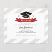 Modern Graduation Party Afstudeerder 2025 Uitnodig (Voorkant)