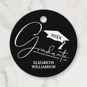 Modern Graduation Party Bedankjes Labels