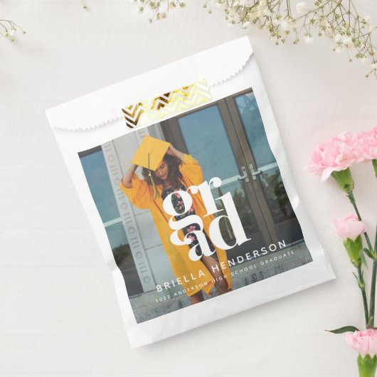 Modern Graduation Party Favor Bag Bedankzakje (Gezegeld)