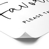 Modern Graduation Party Favorieten Teken Poster (Hoek)