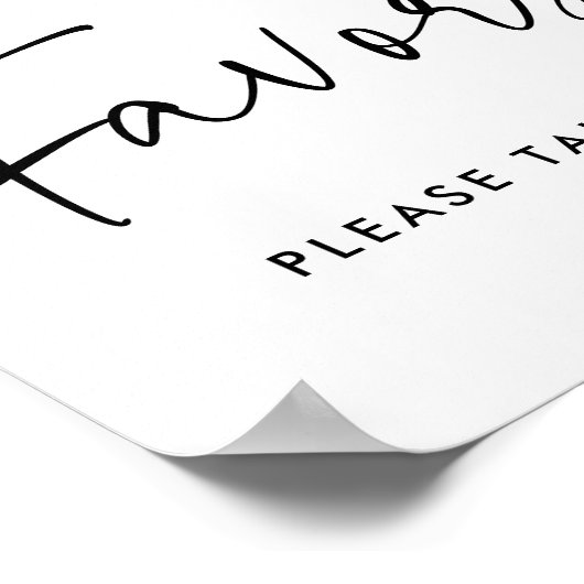 Modern Graduation Party Favorieten Teken Poster (Hoek)