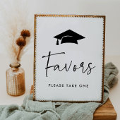 Modern Graduation Party Favorieten Teken Poster