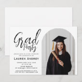 Modern Graduation Party Invitation Kaart (Voorkant / Achterkant)