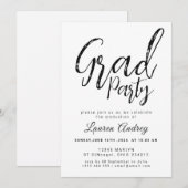 Modern Graduation Party Invitation Kaart (Voorkant / Achterkant)
