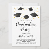 Modern Graduation Party Kaart (Voorkant)