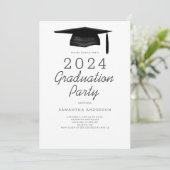 Modern Graduation Party Kaart (Staand voorkant)