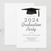 Modern Graduation Party Kaart (Voorkant / Achterkant)