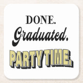 Modern Graduation Party Kartonnen Onderzetters (Voorkant)