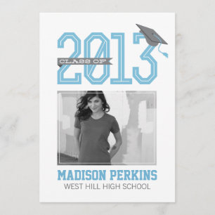 Modern Graduation Party nodigt uit Kaart