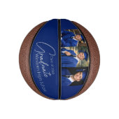 Modern Graduation Party Photo Display Basketbal (Verticaal)