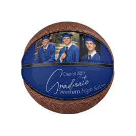 Modern Graduation Party Photo Display Basketbal