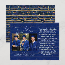 Modern Graduation Party Photo Display Briefkaart