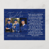 Modern Graduation Party Photo Display Briefkaart (Voorkant)