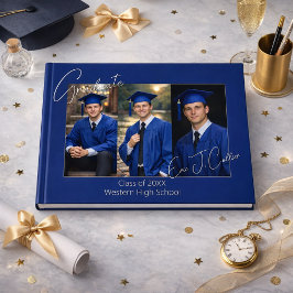 Modern Graduation Party Photo Display Gastenboek